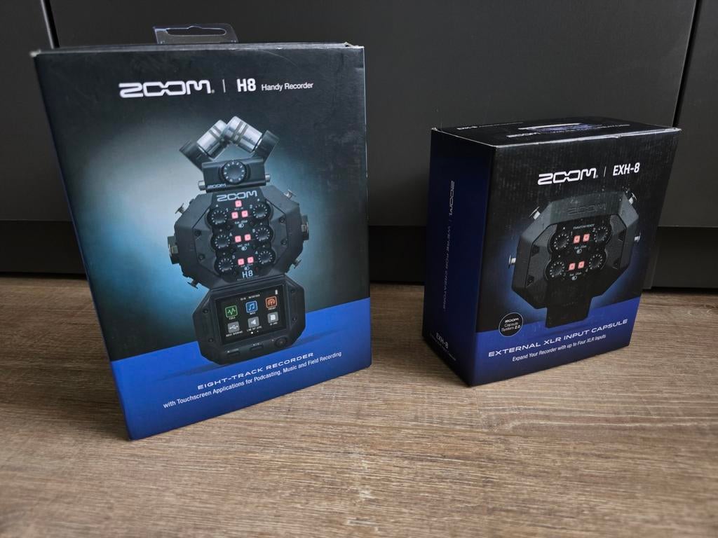 ZOOM H8 Handy Recorder met EXH-8 Extender, Muziek en Instrumenten, Microfoons, Zo goed als nieuw, Overige typen, Ophalen of Verzenden