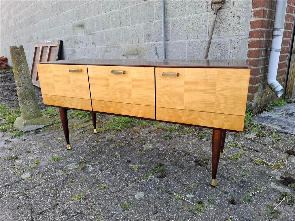 Wandmeubel '60s ( Retro/Vintage/Design ), Ophalen, 150 tot 200 cm, Zo goed als nieuw, Met deur(en)