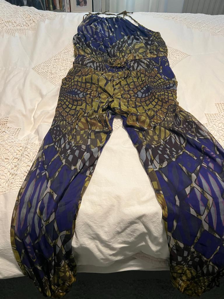 Prachtig jumpsuit mt L steps 42, Ophalen of Verzenden, Gedragen, Maat 42/44 (L), Blauw
