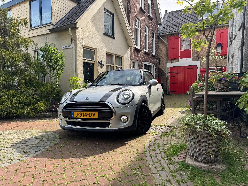 Mini Cabrio 1.5 136pk Aut 2018 Wit, 136 pk, Cabriolet, 4 stoelen, Leder en Stof