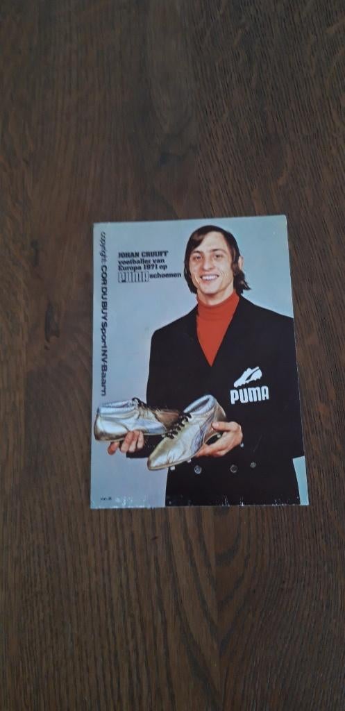 Spelers kaart Johan Cruyff Ajax, Verzenden, Gebruikt, Ajax, Spelerskaart
