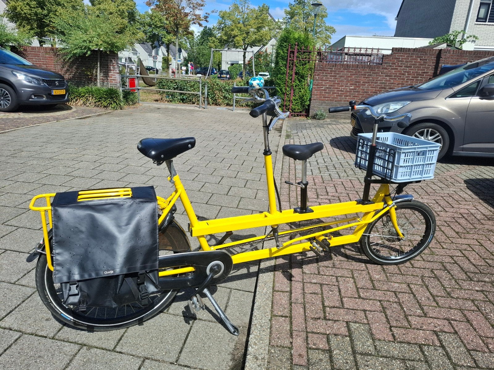 Onderwater ouder kind Tandem met Mand en Fietstassen, Fietsen en Brommers, Fietsen | Tandems, 53 tot 57 cm, Minder dan 10 versnellingen