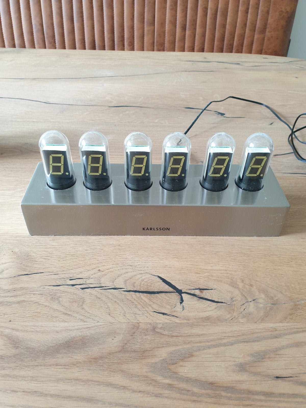 Karlsson Tafelklok Cathode, Huis en Inrichting, Woonaccessoires | Klokken, Ophalen of Verzenden, Zo goed als nieuw, Wandklok