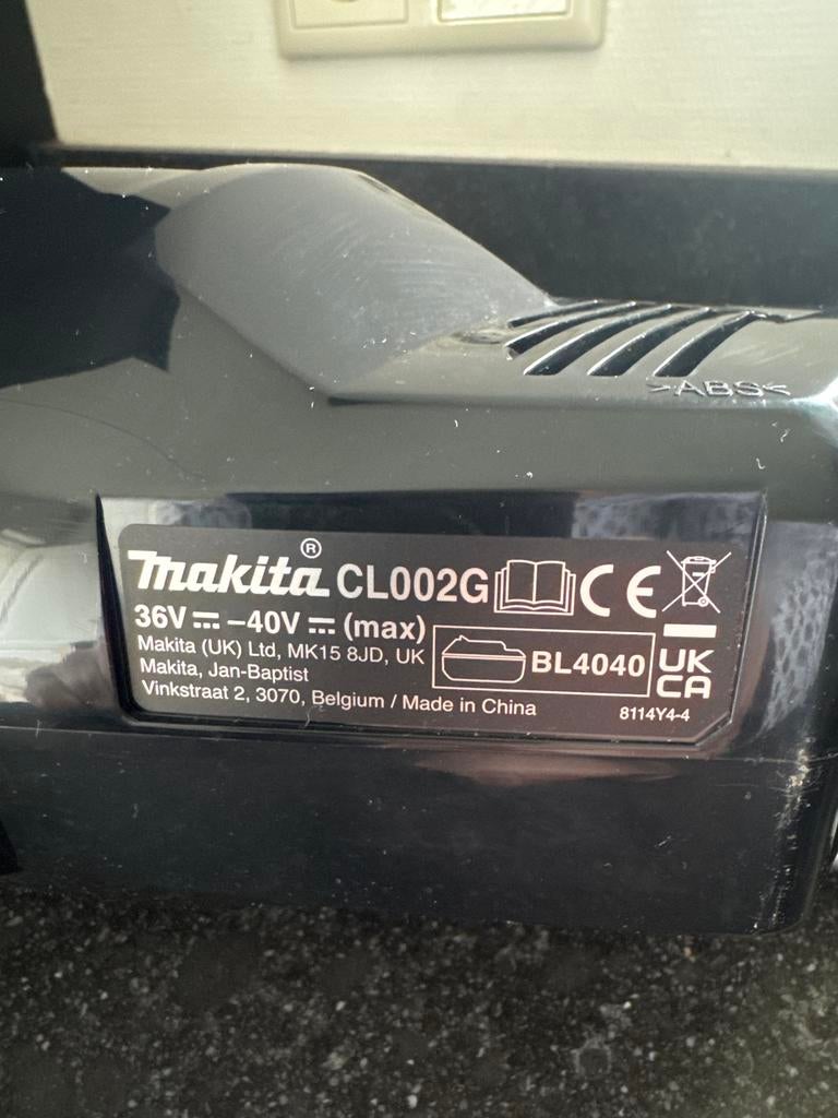 Makita CL002G stofzuiger, Witgoed en Apparatuur, Stofzuigers, Ophalen of Verzenden, Gebruikt, Reservoir