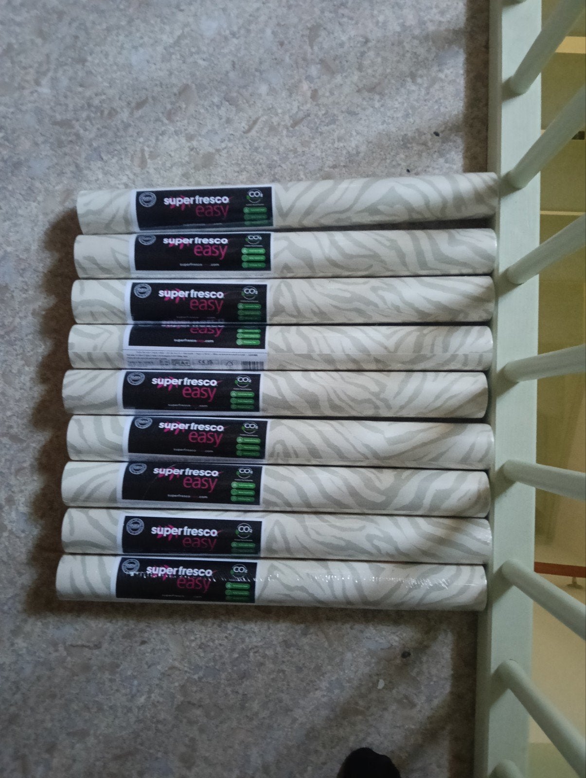 Superfresco Easy Behang - Zebra Patroon, Huis en Inrichting, Stoffering | Behang, Natuurlijk, Overige merken, Grijs, Ophalen of Verzenden