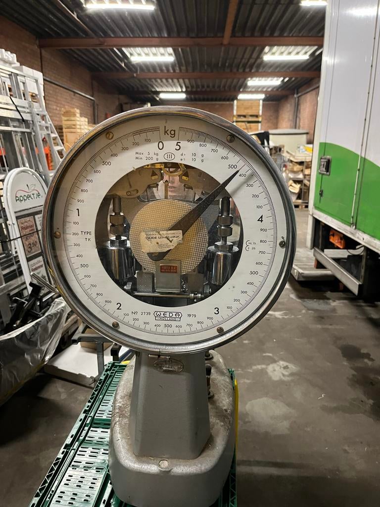Vintage WEDA Klokweegschaal - Max 5 kg, Ophalen, Gebruikt, Precisieweegschaal, Minder dan 50 kg