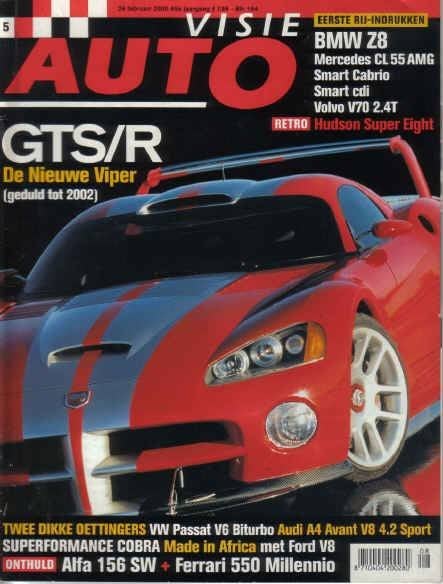 Autovisie 5 2000 : Oettinger VW Passat V6 Biturbo Audi A4 V8, Ophalen of Verzenden, Gelezen, Algemeen