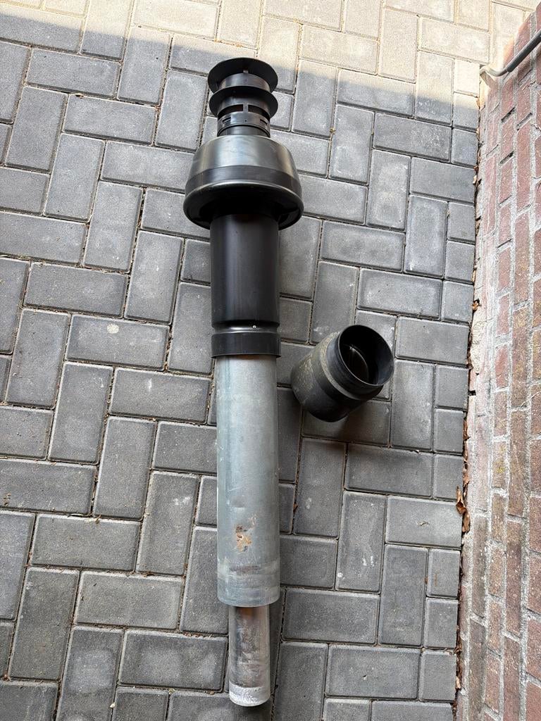 Burgerhout DB 80 HR Rookgasafvoerbuis met kap, Ophalen, Zo goed als nieuw, Afzuiger