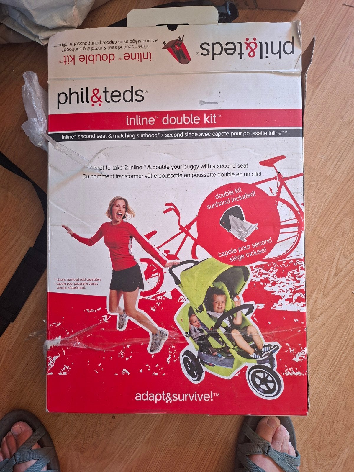 Phil & Teds Inline Double Kit - Tweede Zitje Kinderwagen, Overige merken, Nieuw, Duowagen, Ophalen of Verzenden
