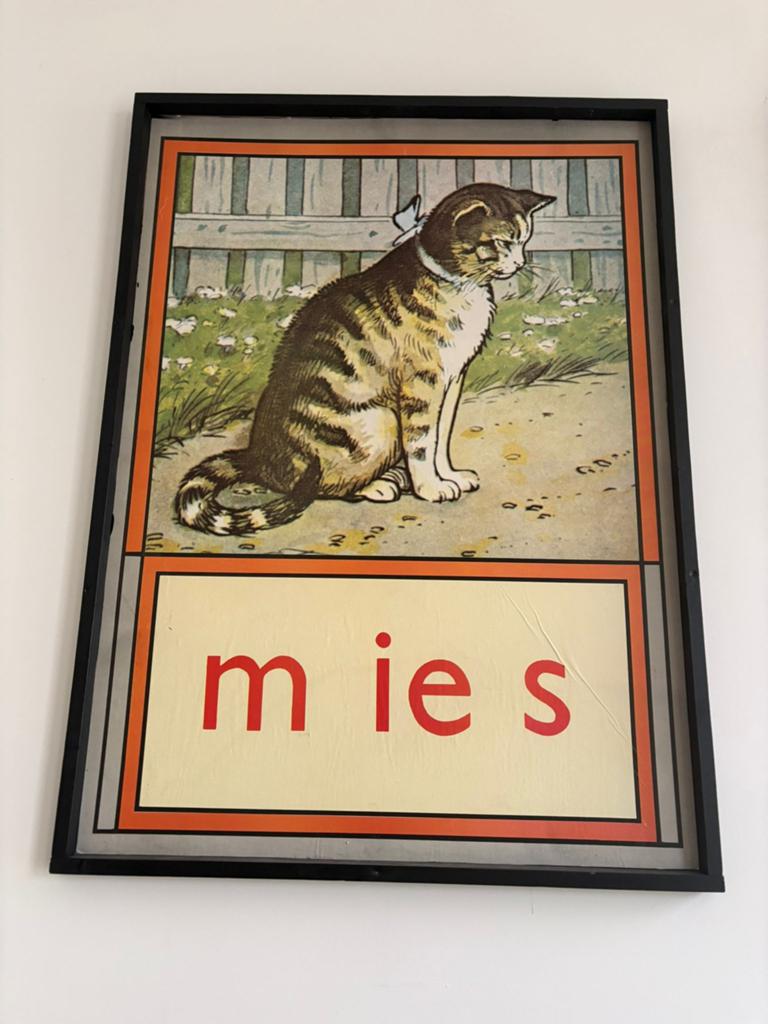 Aap Noot Mies schoolplaten / posters 85x115cm, Antiek en Kunst, Antiek | Schoolplaten, Ophalen, Overige thema's