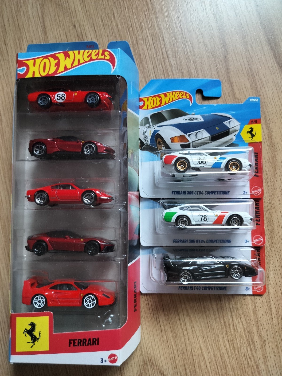 hotwheels Ferrari 5 pack F40 365, Ophalen of Verzenden, Nieuw, Auto