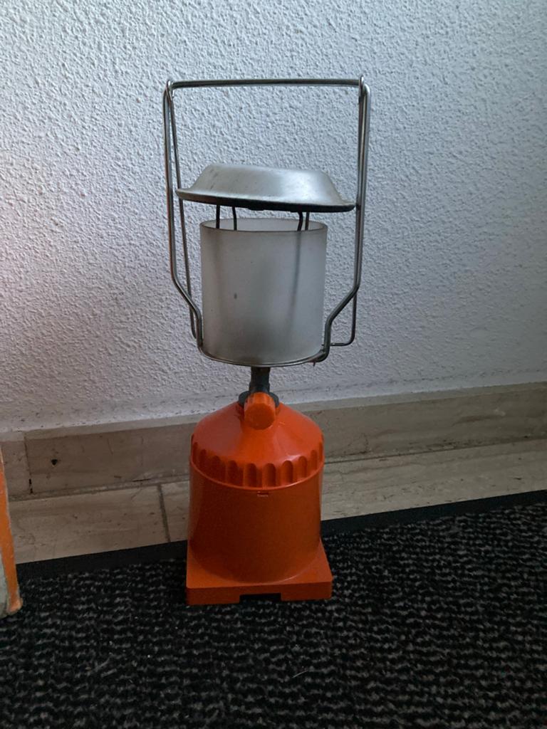 Vintage camping gaslamp, Ophalen of Verzenden, Gebruikt