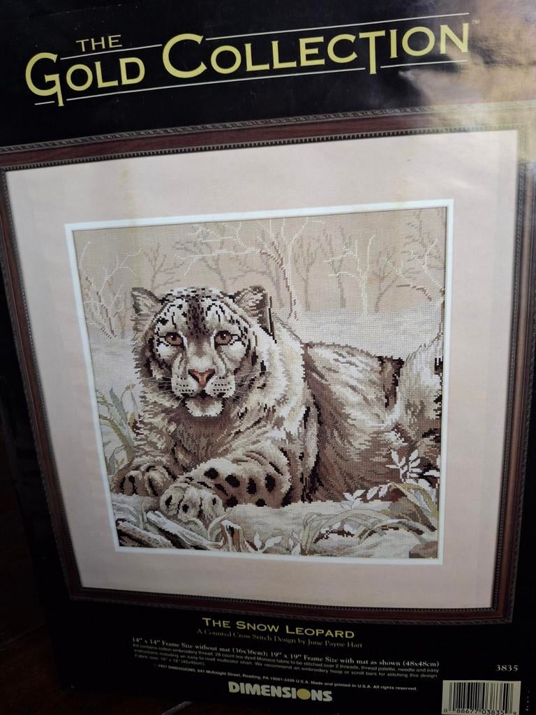 The snow leopard, Ophalen of Verzenden, Nieuw, Borduurpakket