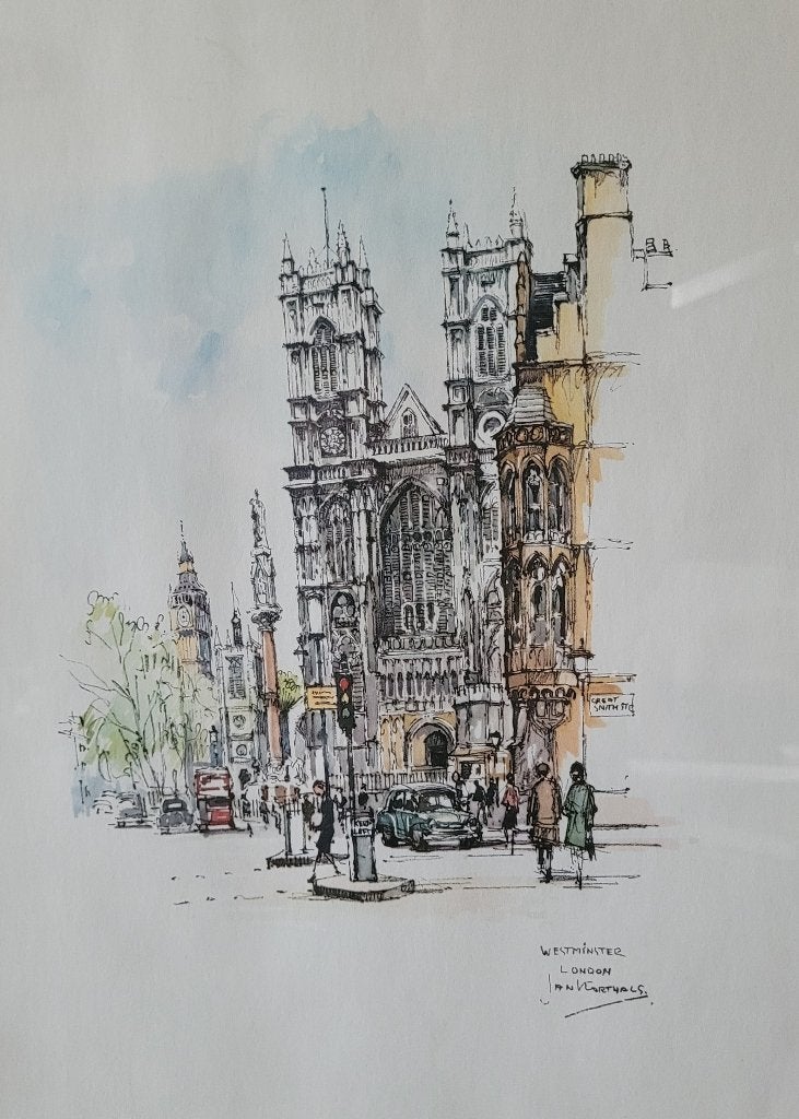 Jan Korthals (1916-1972) Westminster Londen, Antiek en Kunst, Ophalen of Verzenden