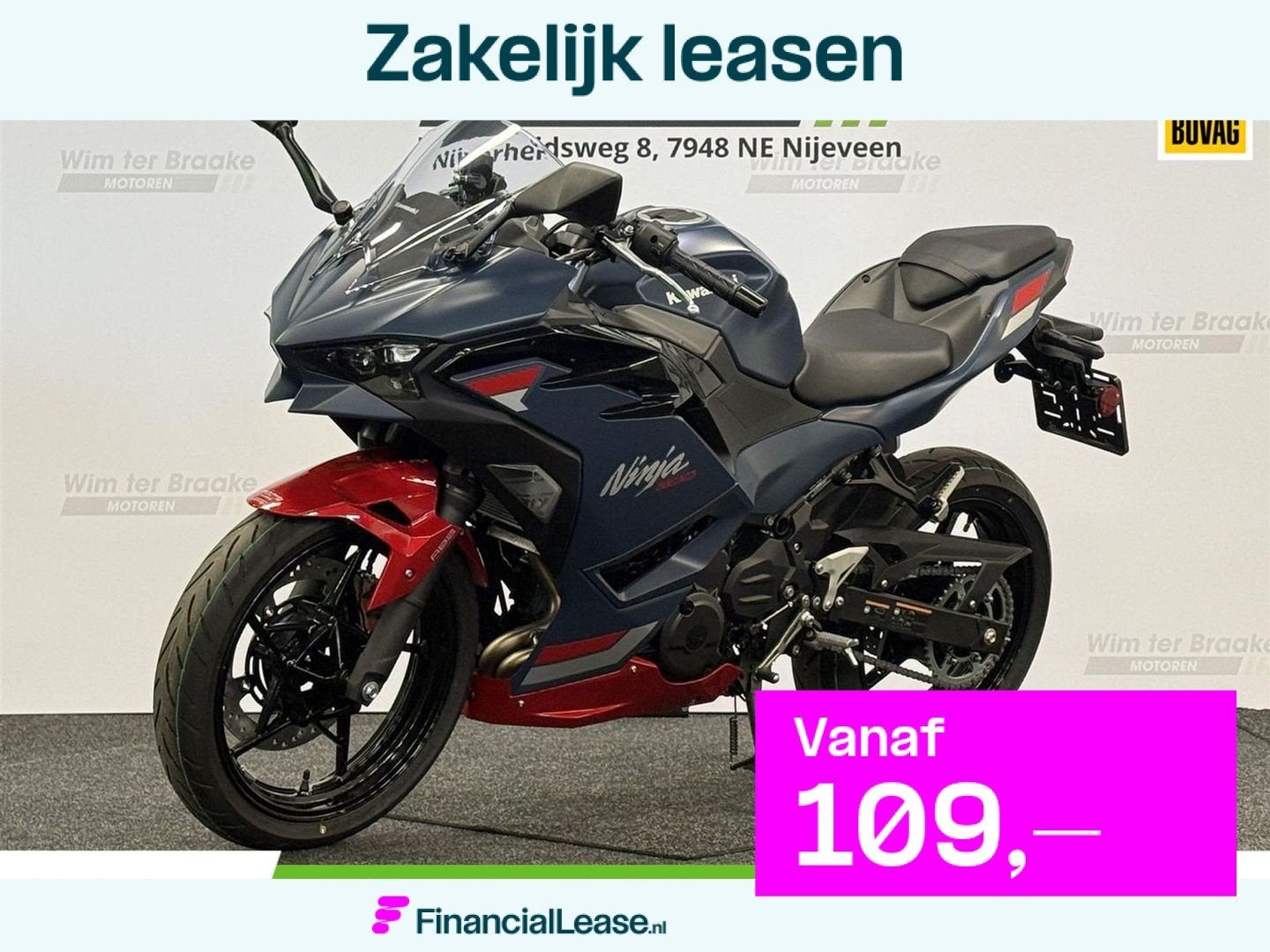 Kawasaki Ninja 500 SE ABS - 2026, Bedrijf, Super Sport, 451 cc, 12 t/m 35 kW