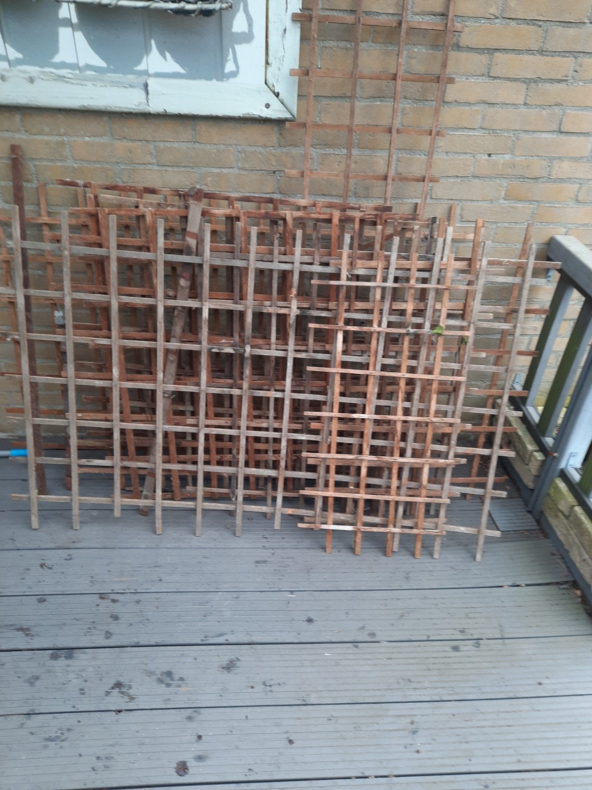 Houten rekken voor klimplanten, Tuin en Terras, Ophalen, Gebruikt, Hout, Tuinhek
