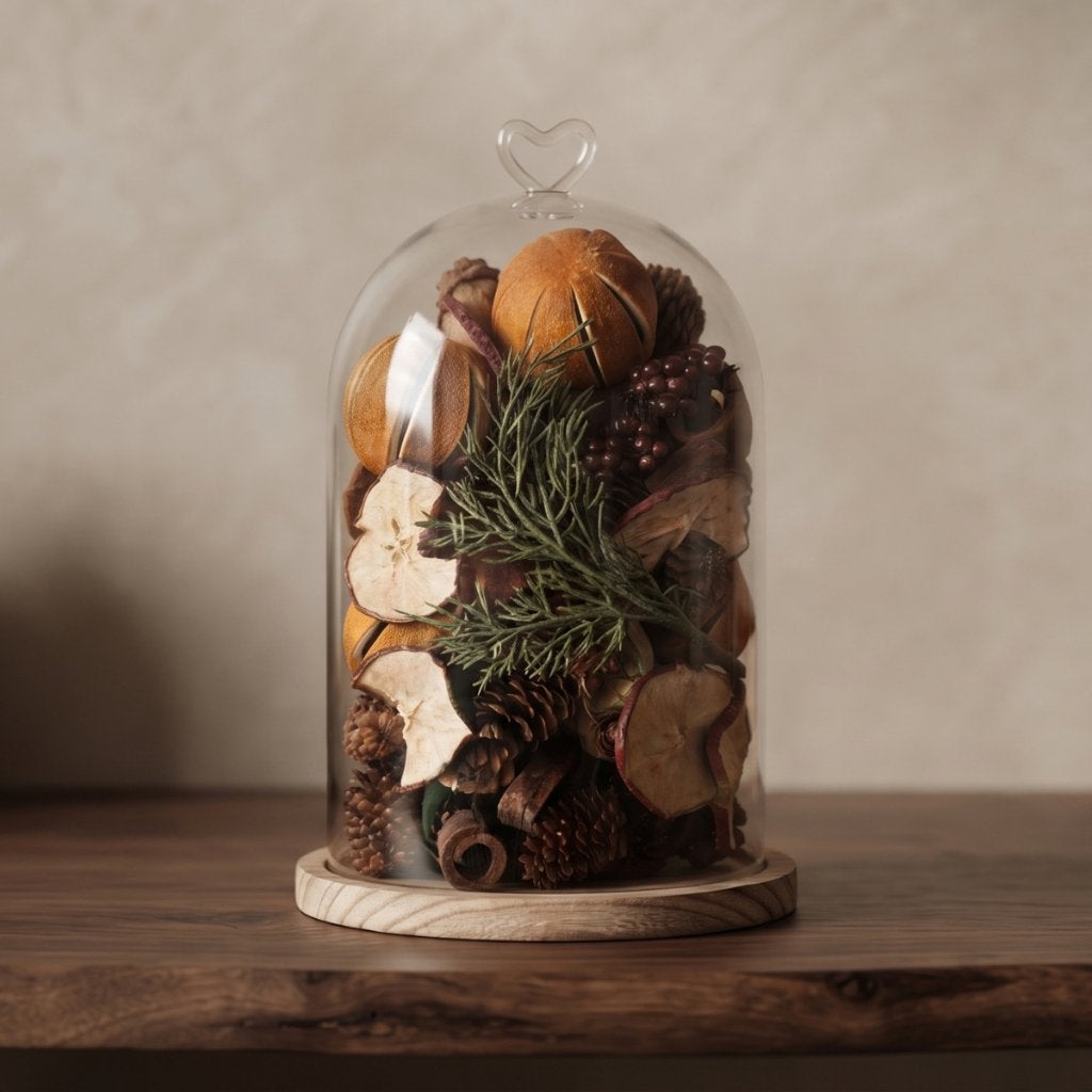 Gift set glazen stolp met potpourri, Desert Rose, Trompstraat 5 2041jb zandvoort, Info@desert-rose.nl, Nieuw
