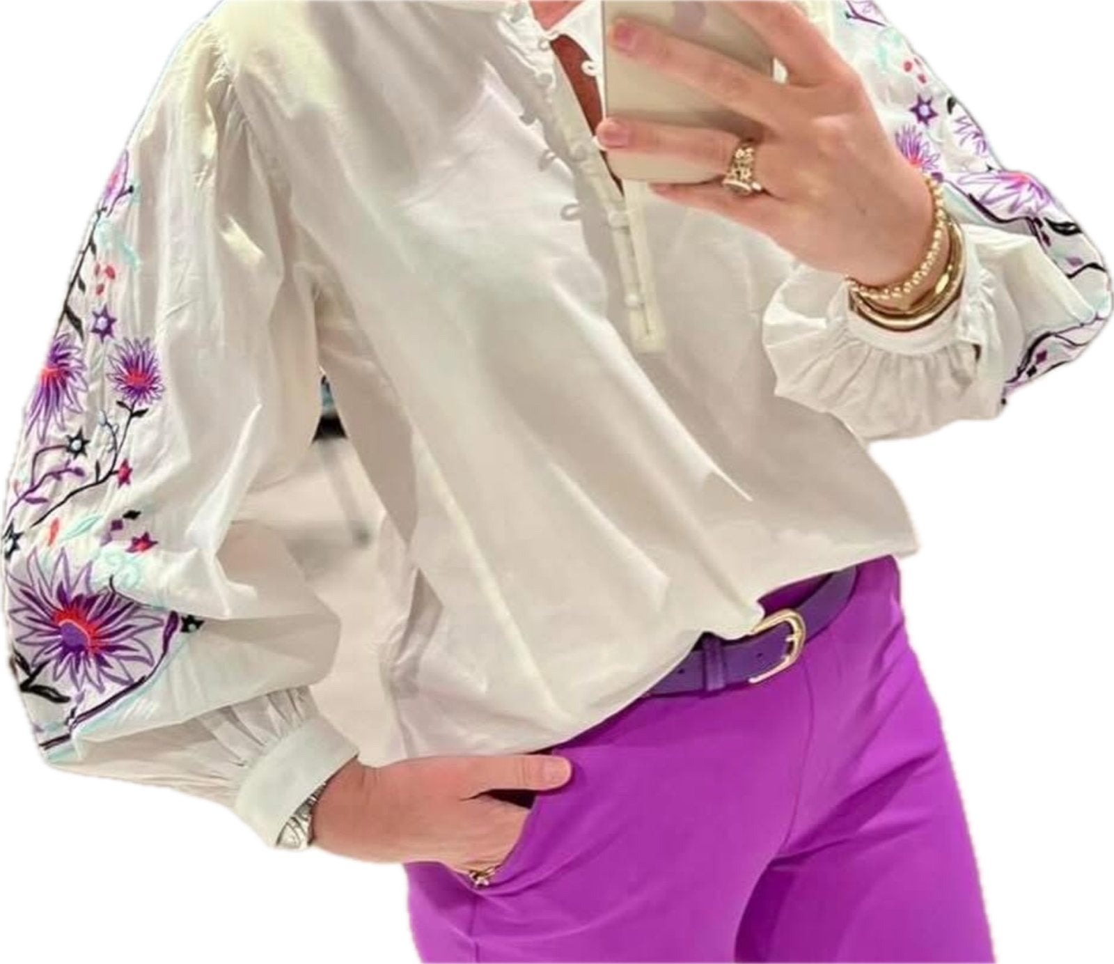 Pom Amsterdam blouse 38, Verzenden, Zo goed als nieuw, Maat 38/40 (M), Wit
