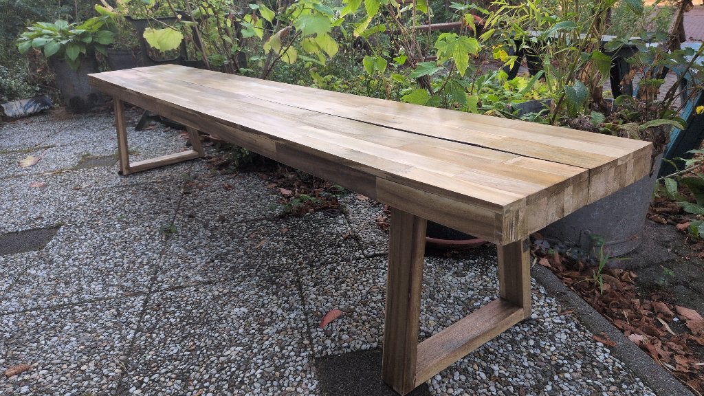 Tuinbank, Ophalen, Zo goed als nieuw, Hout