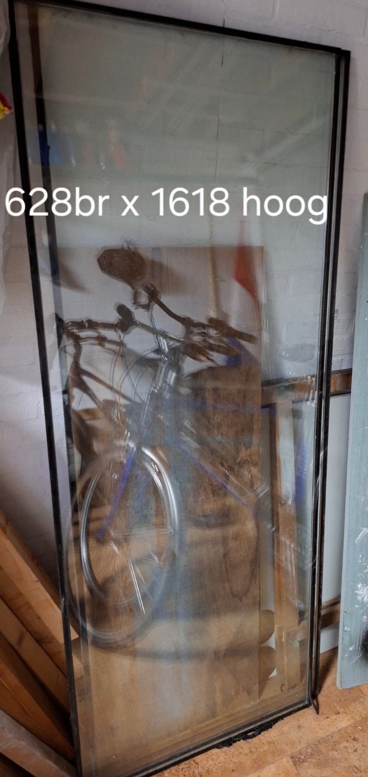 Dubbel glas, Ophalen, Minder dan 80 cm, Gevelraam of Ruit