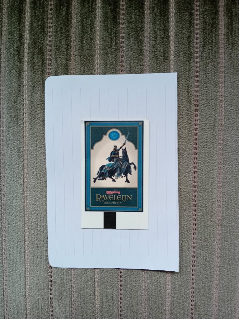 Oude ticket - Ravelijn Show - 29 april 2011 - Efteling, Eén persoon, Ticket of Toegangskaart