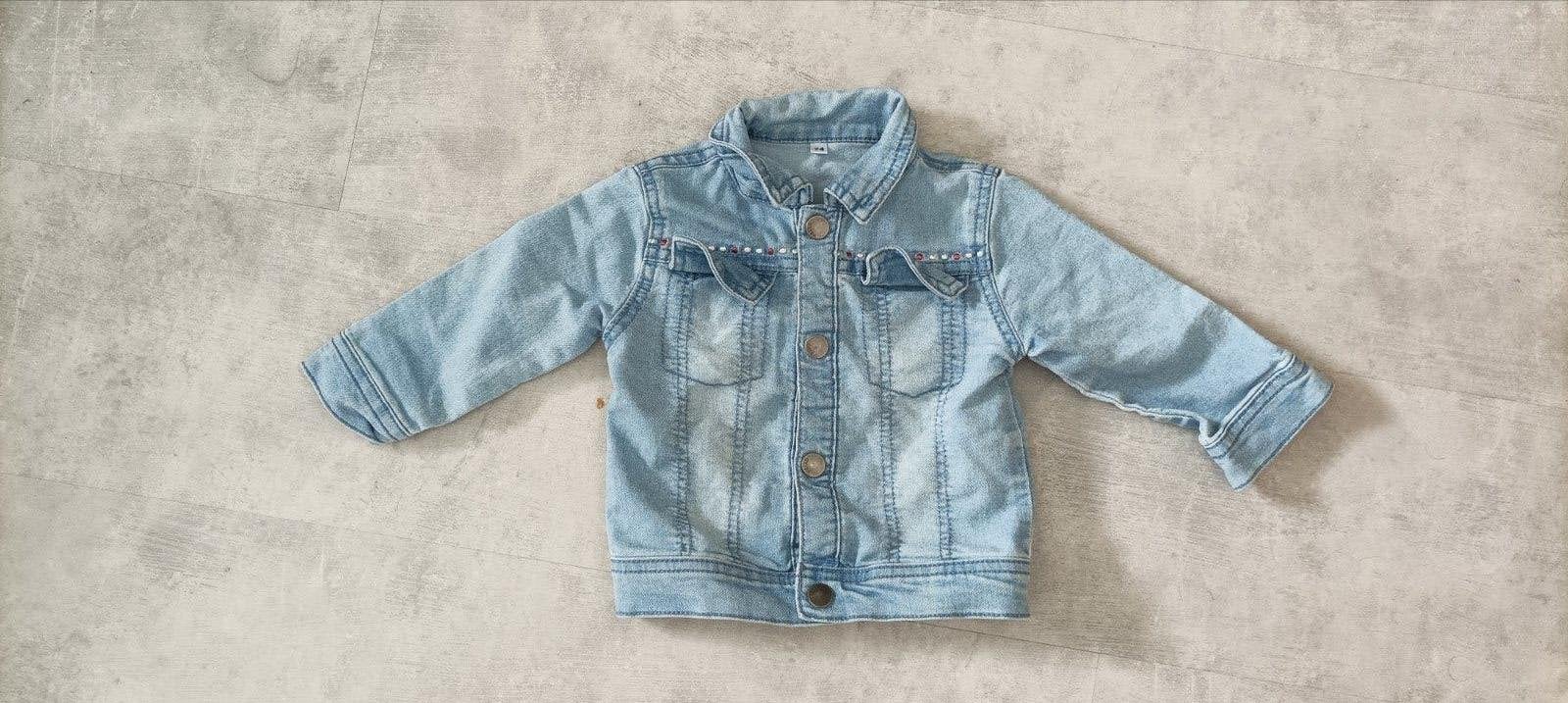 Stoer spijkerjasje voor baby's - Maat 74, Kinderen en Baby's, Zeeman, Gebruikt, Meisje, Ophalen of Verzenden