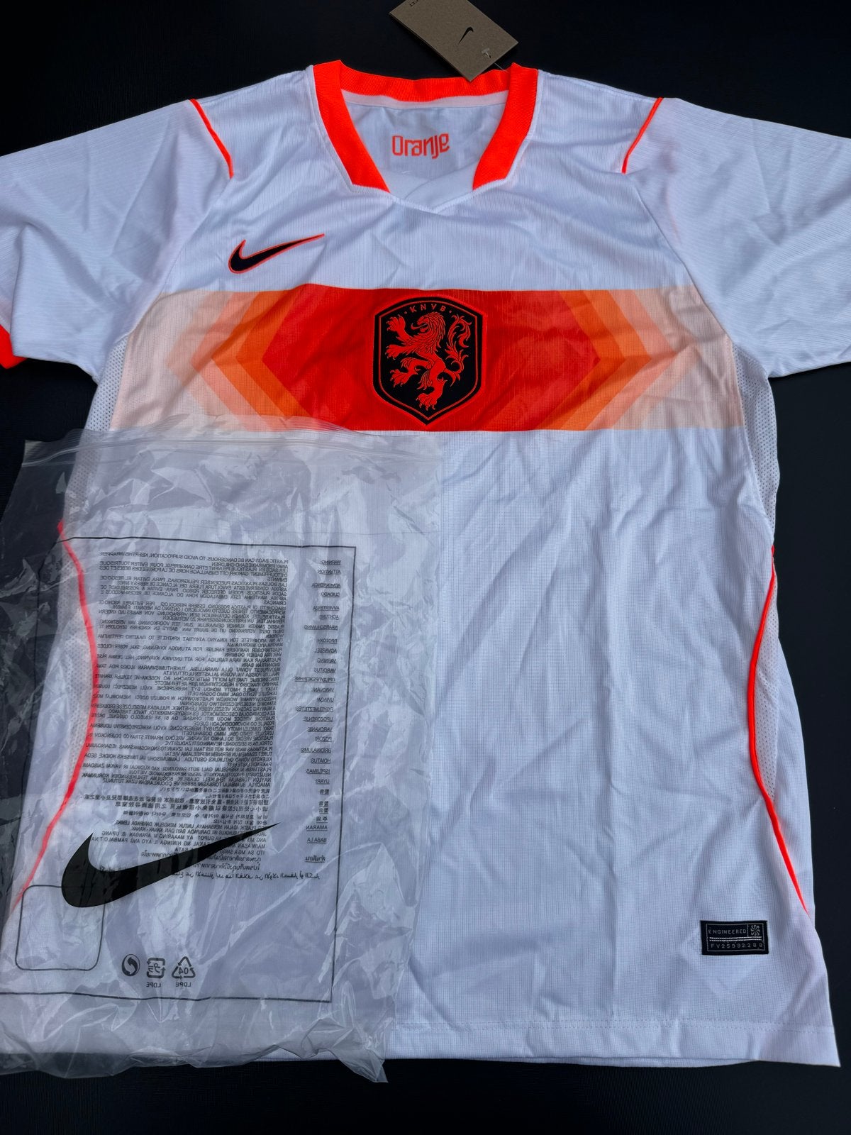 Nike Oranje Thuisshirt wk 2026 Nieuw met labels, Ophalen of Verzenden, Nieuw, Maat 48/50 (M), Wit