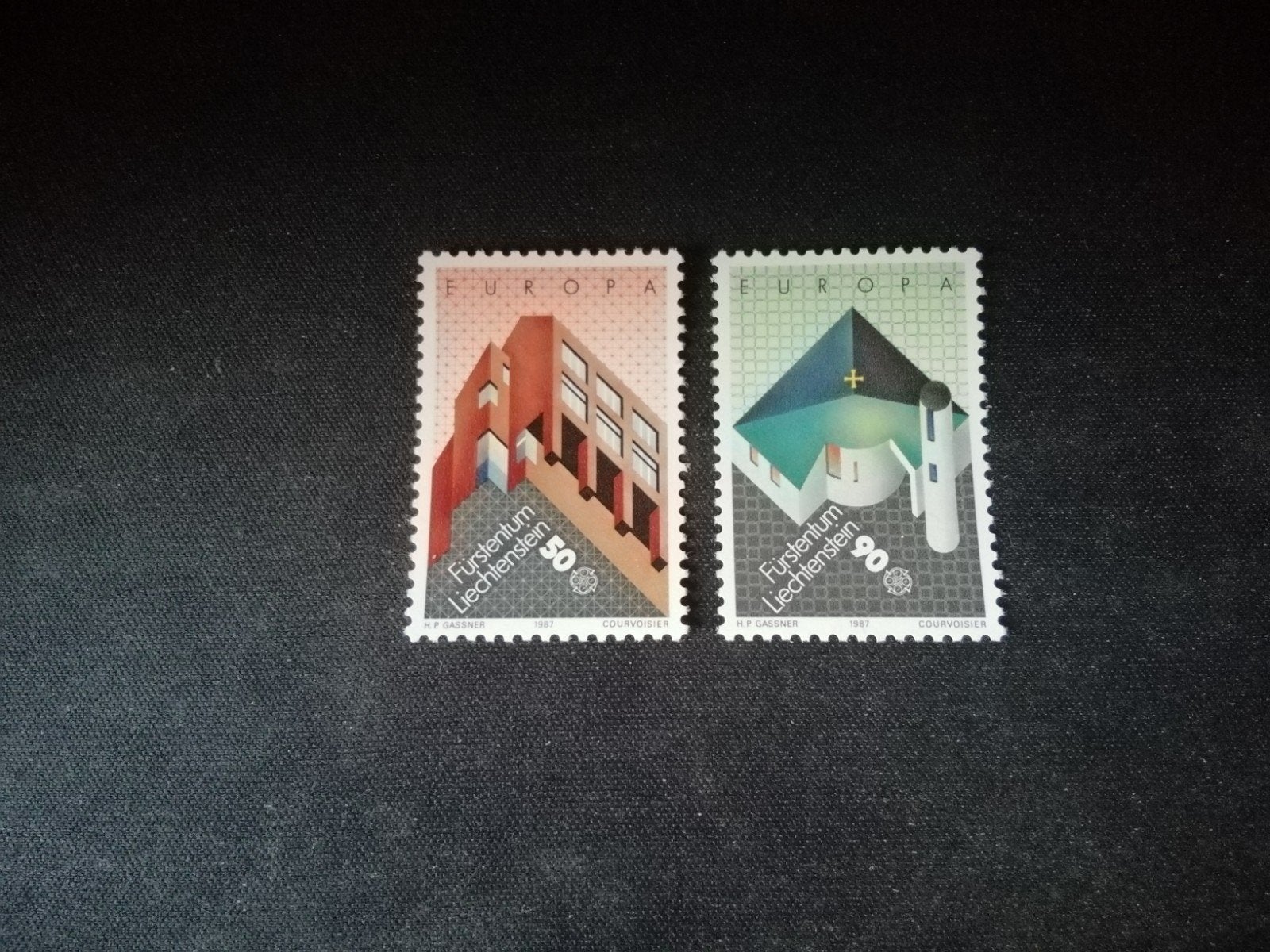 LIECHTENSTEIN EUROPA SERIE NR 916/917 POSTFRIS ZONDER PLAKKE, Ophalen of Verzenden, Overige landen, Postfris