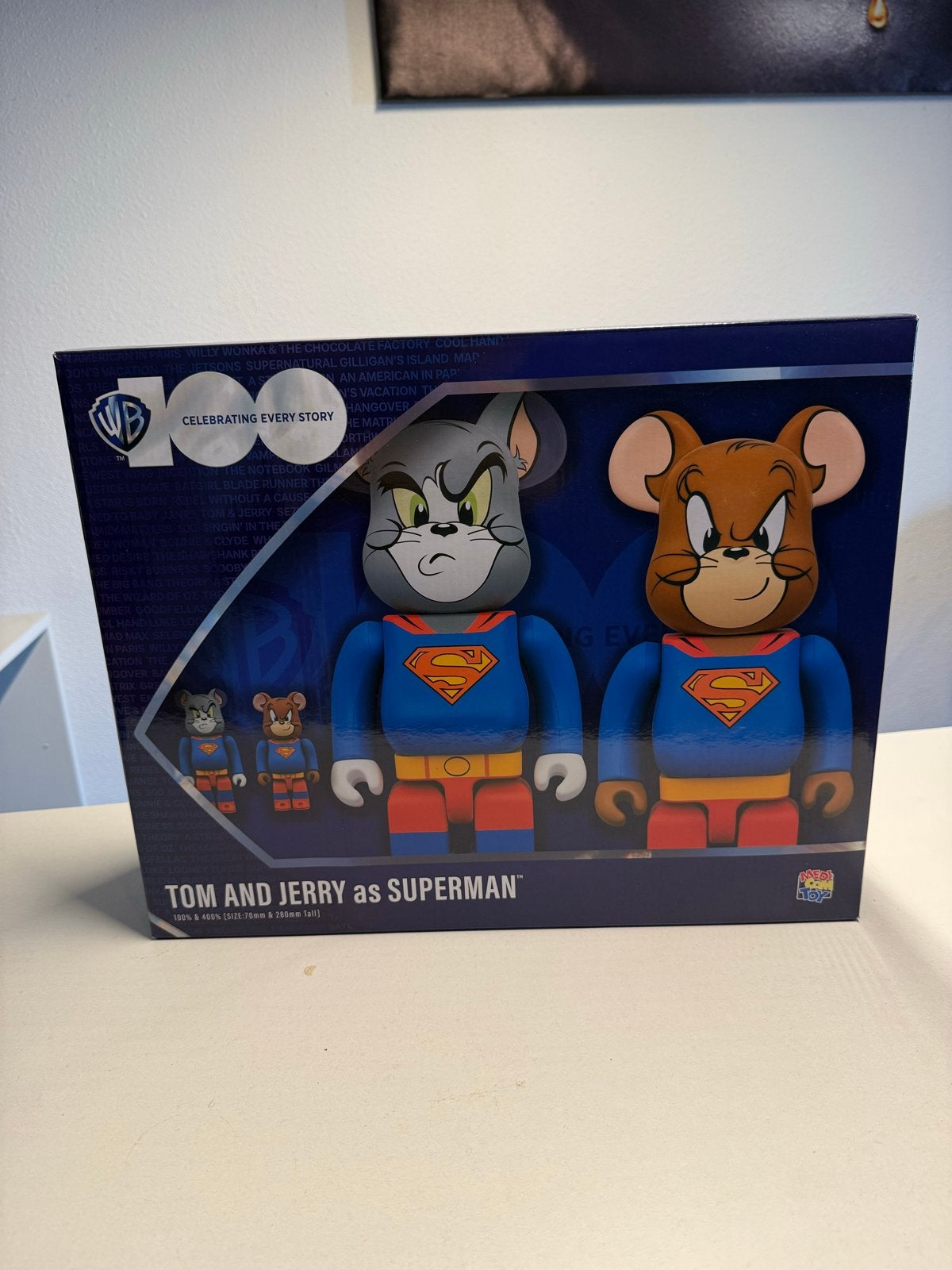 Bearbrick Tom & Jerry als Superman 400% & 100% set, Ophalen of Verzenden, Nieuw
