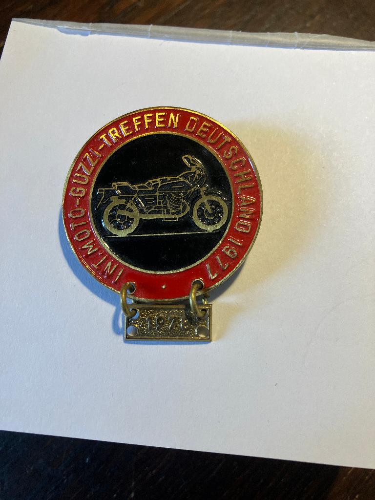 medaille Moto Guzzi Treffen Deutschland 1977/1978, Ophalen of Verzenden, Overige materialen
