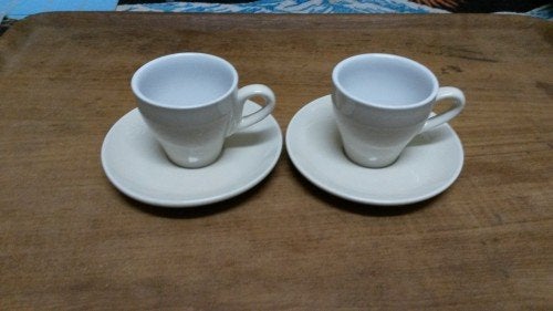 Espresso kop en schotel, wit, Ikea, 2 stuks, Ophalen of Verzenden, 'T Olde Gre-j, Info@toldegrej.nl, Endepoelstraat 20f Didam
