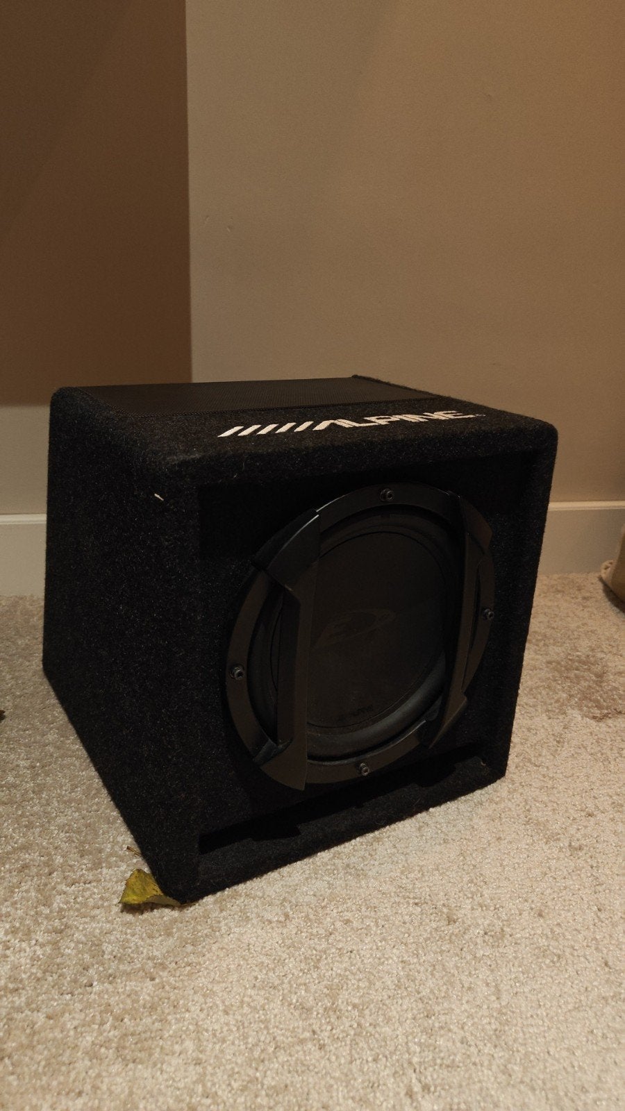 Alpine Subwoofer incl versterker, Ophalen