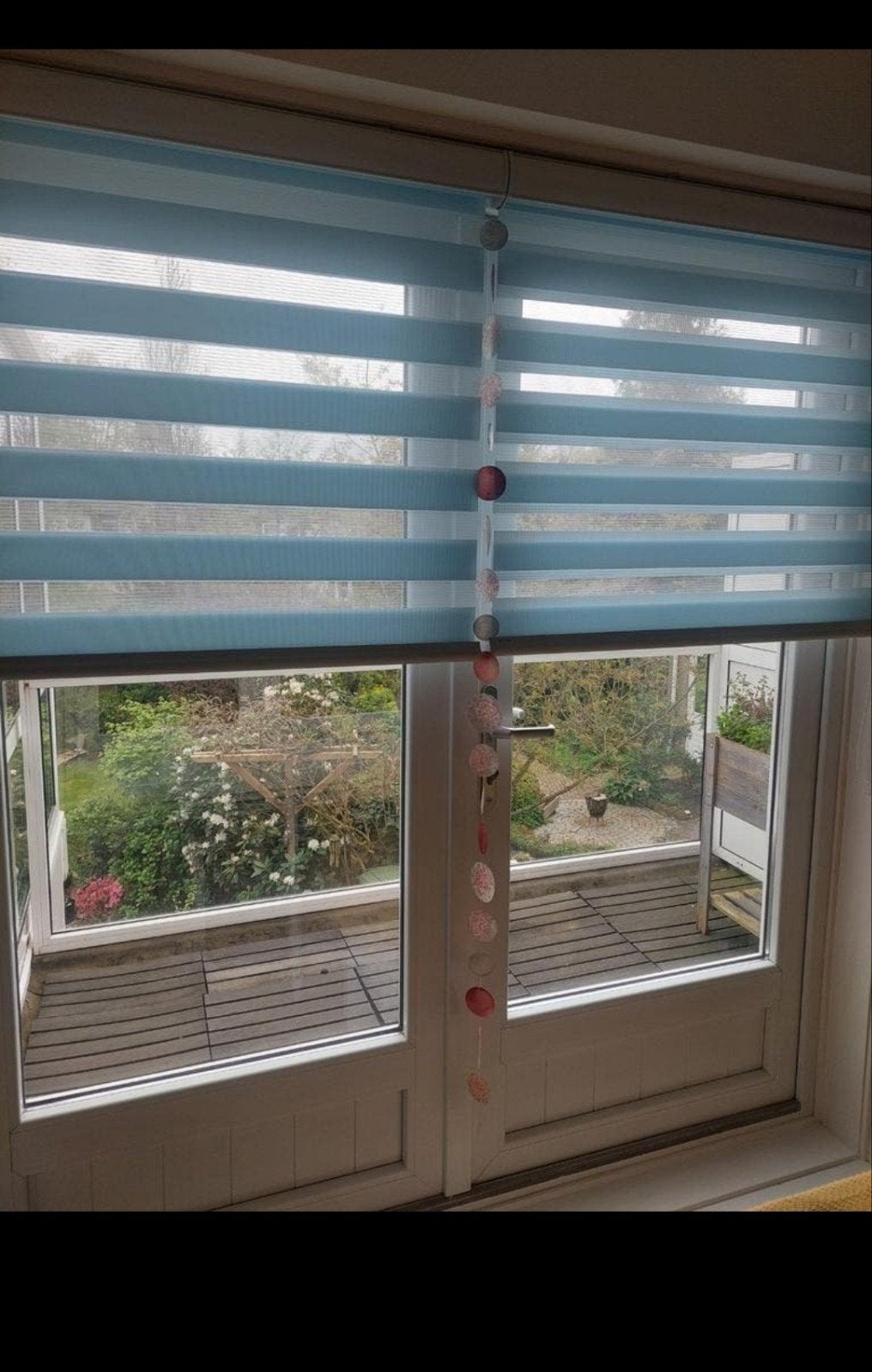 Duo rolgordijn Veneta lichtblauw, Huis en Inrichting, Rolgordijn, Ophalen, Duo rolgordijn