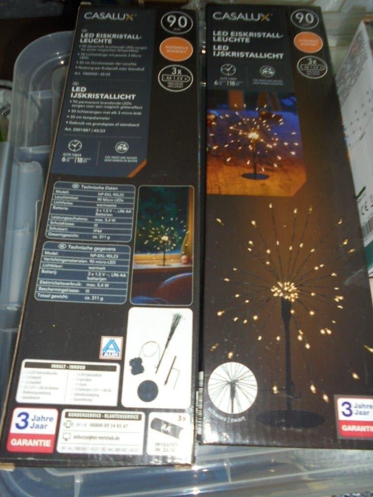ijs kristal licht      2 x, Ophalen of Verzenden, Nieuw