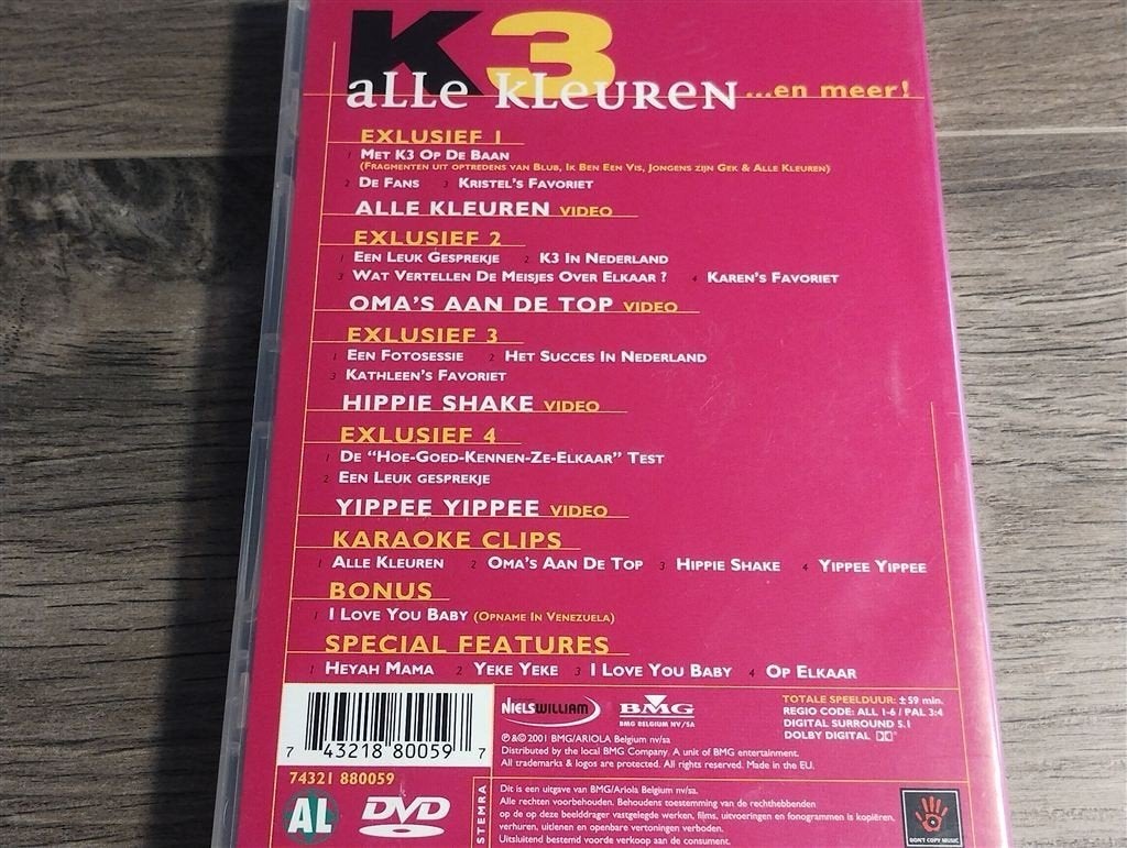 K3 - Alle Kleuren ..En Meer [DVD], Cd's en Dvd's, Alle leeftijden, Ophalen of Verzenden, Zo goed als nieuw