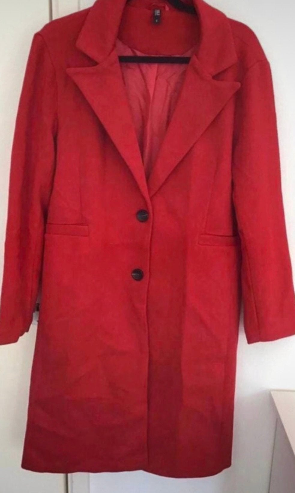 Leuke rode driekwart jas, merk Ladies Fashion - maat S, Kleding | Dames, Jassen | Winter, Ophalen of Verzenden, Zo goed als nieuw