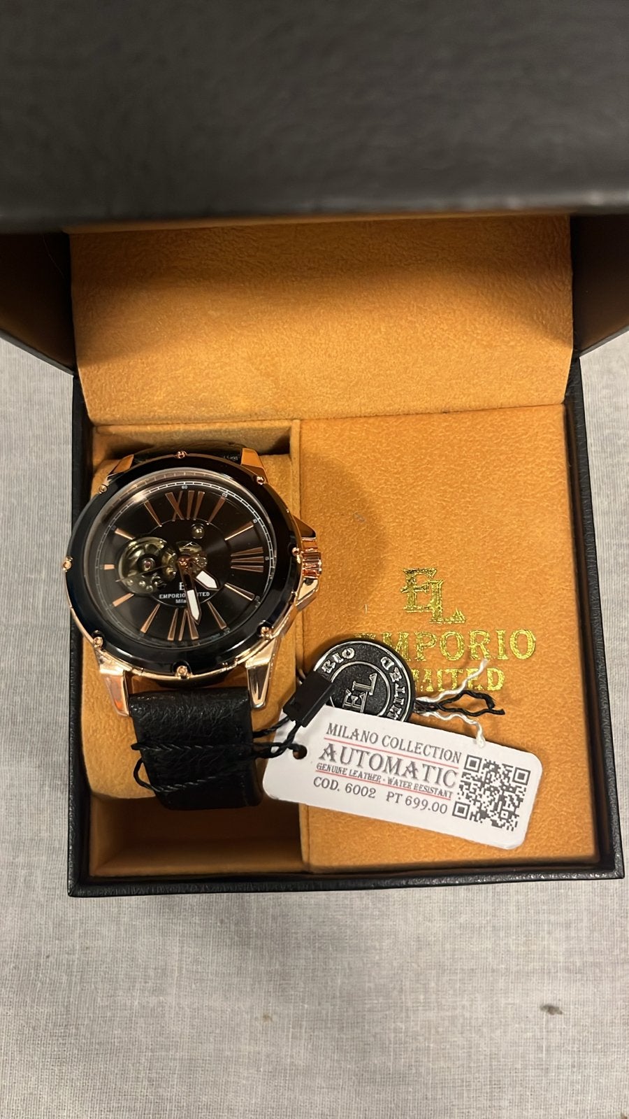 Emporio Milano Collection Automatisch Heren Horloge, Ophalen of Verzenden, Nieuw