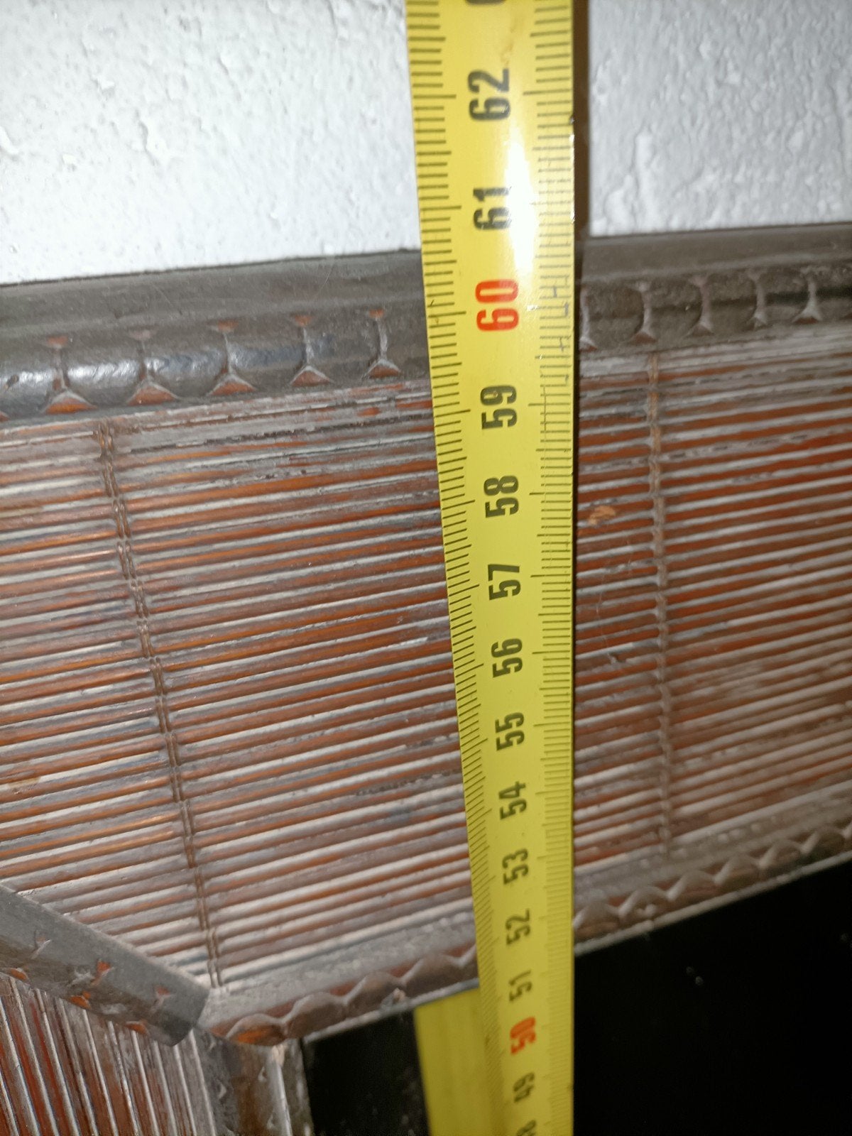 Mooie brocante spiegel bruin, Minder dan 50 cm, Gebruikt, ., Ophalen of Verzenden