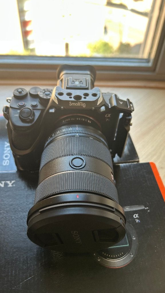 SONY A7S III + SONY FE 24-70 GM II, Audio, Tv en Foto, Fotocamera's Digitaal, Ophalen, Bluetooth, 12 megapixels, Lensdop