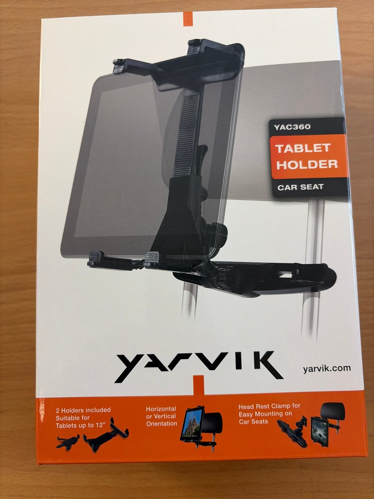 Yarvik YAC360 Tablet Houder voor Auto Hoofdsteun, Ophalen of Verzenden, Nieuw