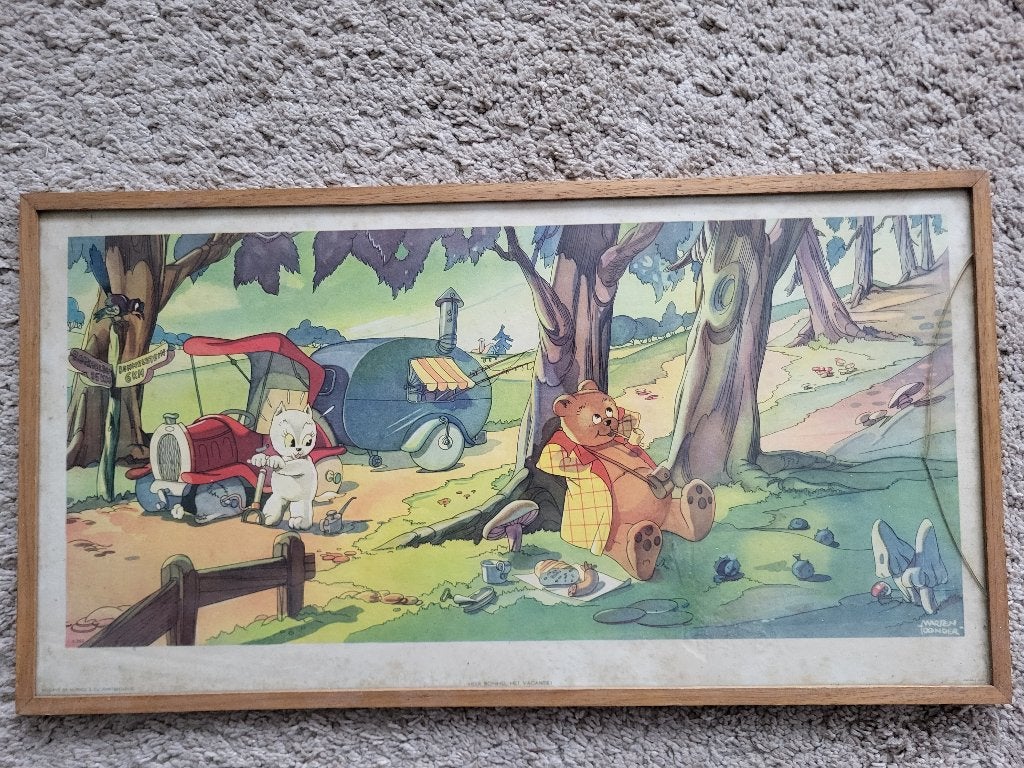 Originele Olivier B Bommel wandplaten, Verzamelen, Ophalen of Verzenden, Olivier B, Bommel en Tom Poes, Gebruikt, Overige typen