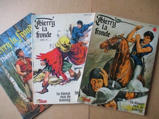 w0304 thierry la fronde 3x, Meerdere stripboeken, Ophalen, Gelezen