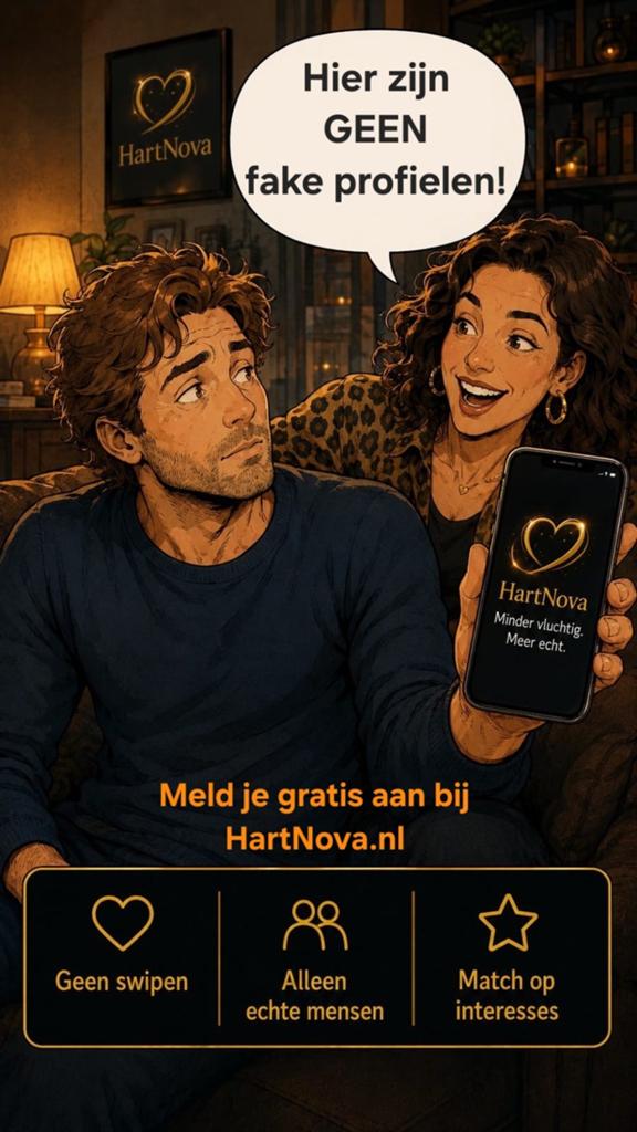 Vrijgezellen gezocht, wees er als eerste bij op HartNova,, Contacten en Berichten