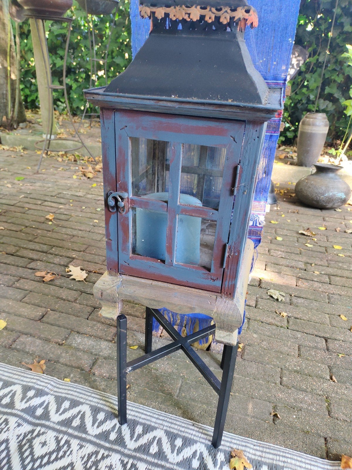 tuin kandelaars hout hang of staand, Ophalen, Gebruikt, Hout