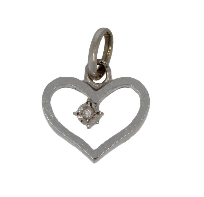 Diamant hart hanger 14k goud bedel armband ketting dames
