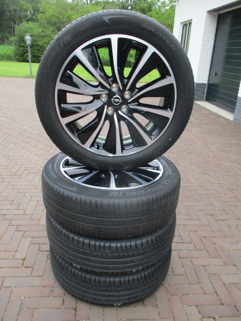 Originele Opel Grandland X 19 inch velgen zomer NIEUWSTAAT, 19 inch, Gebruikt, Banden en Velgen, Personenwagen