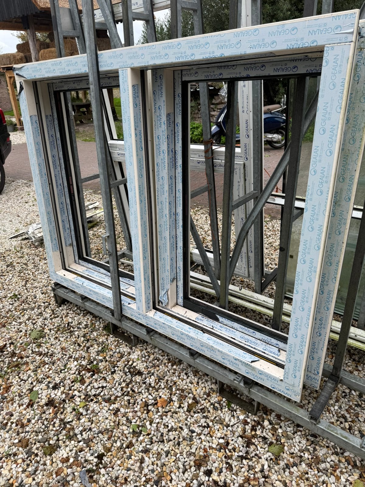 Kunststof kozijnen voor o.a. dakkapel, Doe-het-zelf en Verbouw, Kunststof, Raamkozijn, Nieuw, Inclusief glas