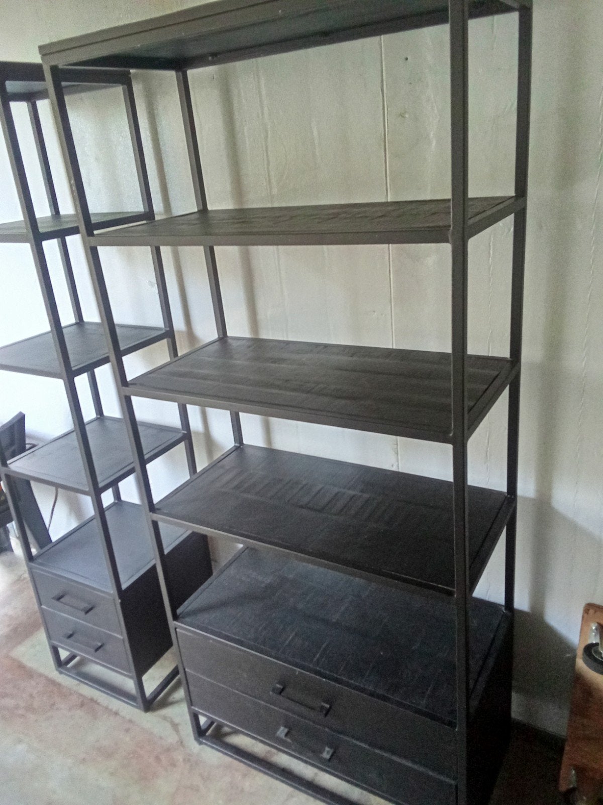 mango houten set tv meubel - boekenkast - smalle kast, Minder dan 55 cm, ., Ophalen of Verzenden, Zo goed als nieuw