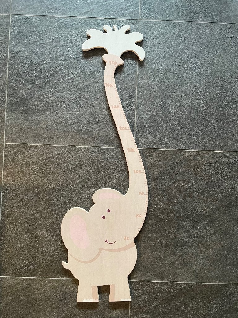 Weizenkorn Groeimeter Olifant Hout, handgemaakt, Ophalen, Overige merken, Handgemaakt, Zo goed als nieuw
