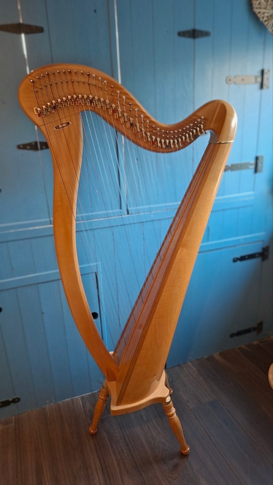 MOOIE Aoyama 34 haken harp. IN PRIJS VERLAAGD!!, Muziek en Instrumenten, Snaarinstrumenten | Harpen, Ophalen, Gebruikt
